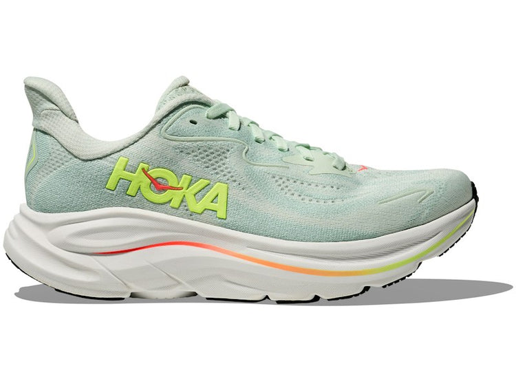 Hoka One One Clifton 10 Sea Glass Neon Flame (Women's) 1162031-SLSSN