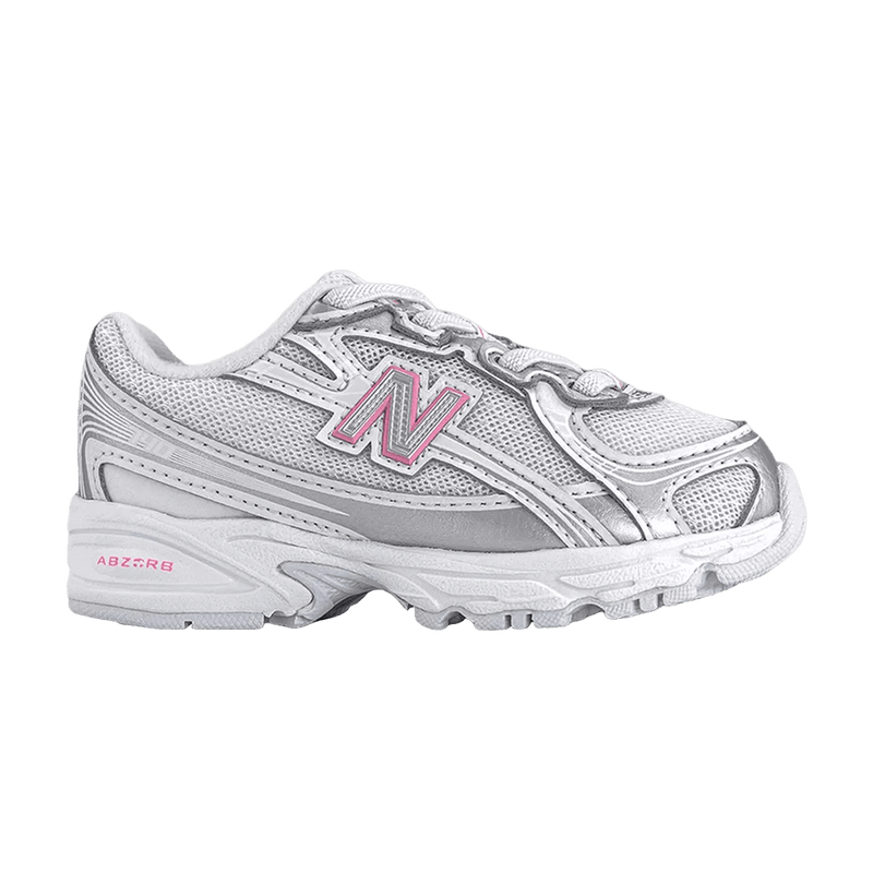 New Balance 740 Bungee Lace 'Silver Metallic Signal Pink' I74067N
