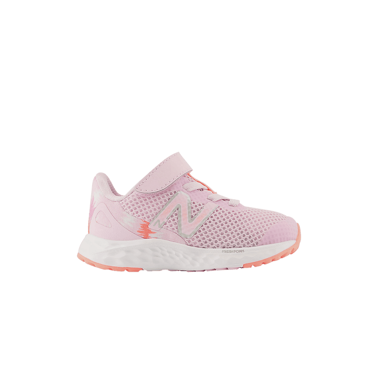 New Balance Fresh Foam Arishi v4 Bungee Lace Top Strap Toddler 'Raspberry Tie-Dye' IAARIGB4
