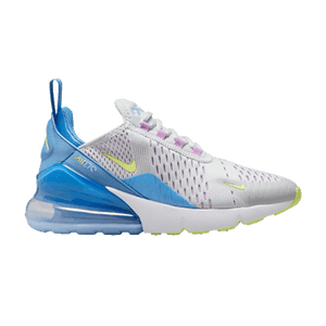 Nike Air Max 270 GS 'Pure Platinum Blue Light Lemon Twist'