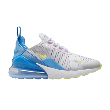 Nike Air Max 270 GS 'Pure Platinum Blue Light Lemon Twist'