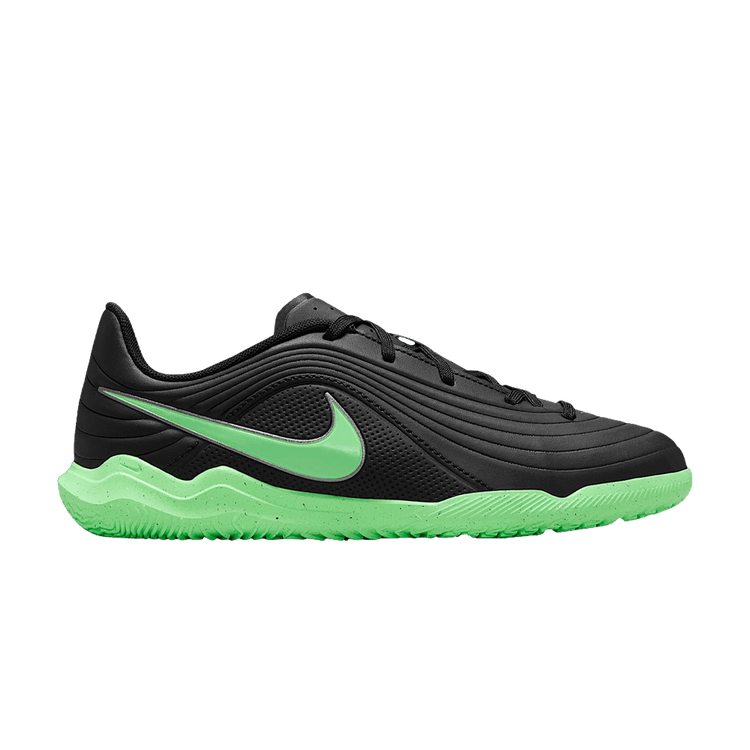Nike Jr. Tiempo Maestro Club Indoor/Court Low 'Black Illusion Green' IB5033 001