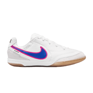 Nike Jr. Tiempo Streetgato IC Low GS 'White Pink Blast Racer Blue'