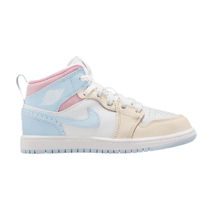 Air Jordan Jordan 1 Mid SE PS 'Half Blue Pale Ivory'