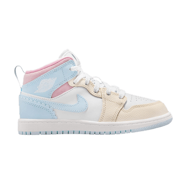 Air Jordan Jordan 1 Mid SE PS 'Half Blue Pale Ivory'