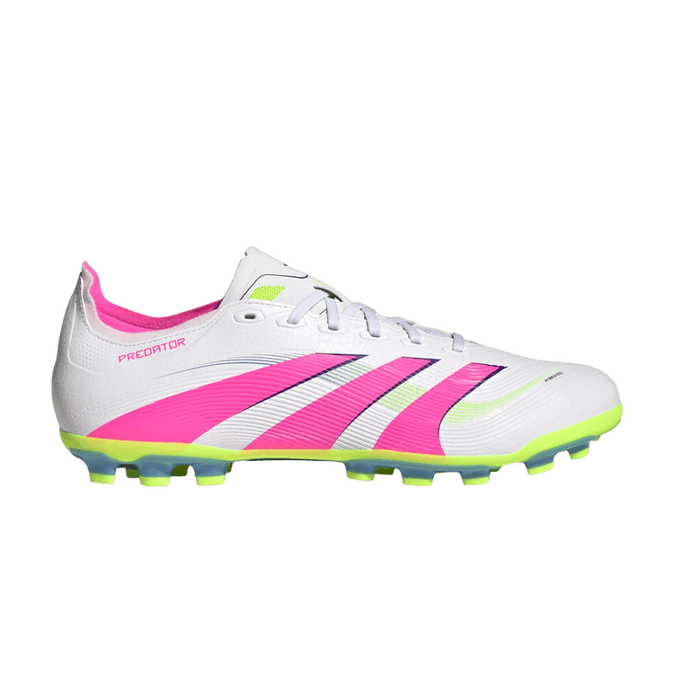 adidas Predator League 2G/3G AG 'Cloud White Lucid Pink Lucid Lemon' ID3836