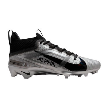 Saquon Barkley x Nike Alpha Menace 4 Elite 'Black Metallic Silver'