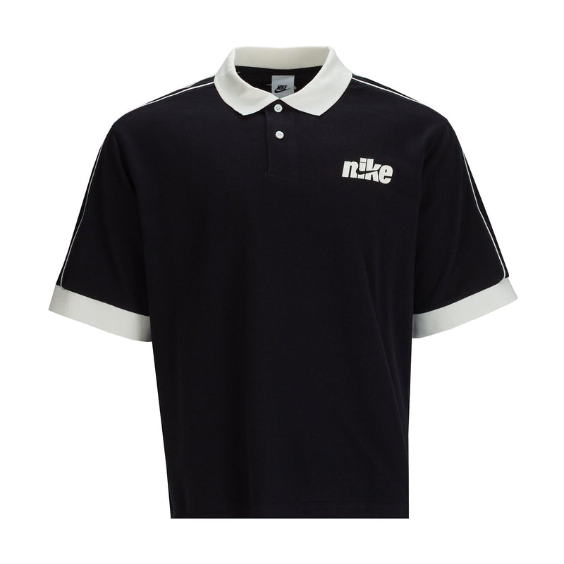 Nike Club Oversized Short-Sleeve Polo 'Black/Sail'