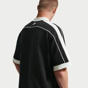 Nike Club Oversized Short-Sleeve Polo 'Black/Sail'