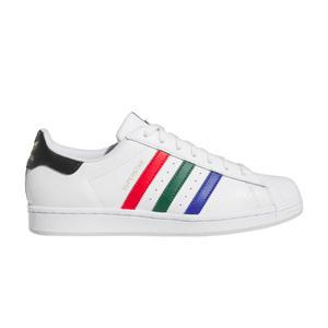Adidas Superstar 'White Lucid Blue Scarlet Green'