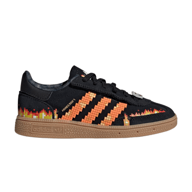 Minecraft x adidas Handball Spezial Little Kid 'Black Pure Orange'