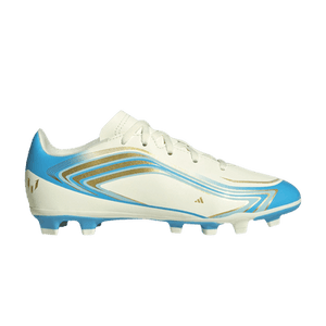 adidas F50 Messi Club FG MG Little Kid 'Ivory Semi Blue Burst'