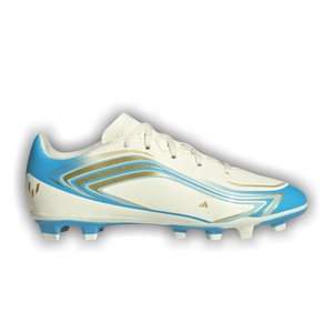 adidas F50 Messi Club FG MG Little Kid 'Ivory Semi Blue Burst'