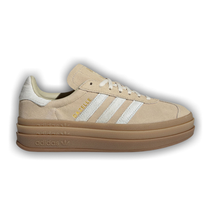adidas Wmns Gazelle Bold 'Stone Khaki Cream White Gold Metallic'