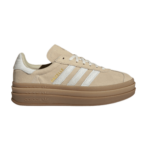 adidas Wmns Gazelle Bold 'Stone Khaki Cream White Gold Metallic'