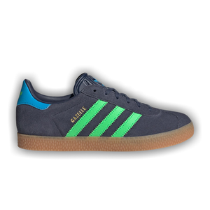 adidas Gazelle J 'Shadow Navy Screaming Green Lucid Aquamarine'