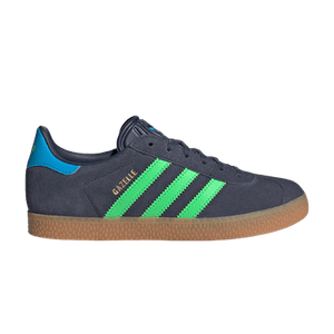 adidas Gazelle J 'Shadow Navy Screaming Green Lucid Aquamarine'