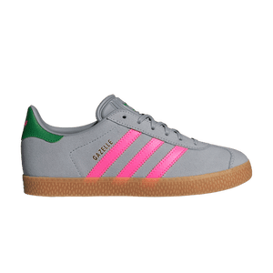 adidas Gazelle J 'Halo Silver Lucid Pink Green'