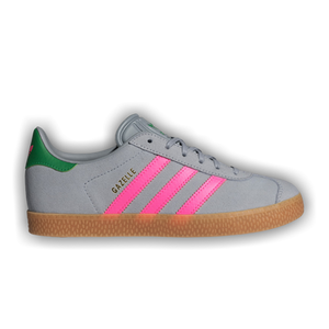 adidas Gazelle J 'Halo Silver Lucid Pink Green'