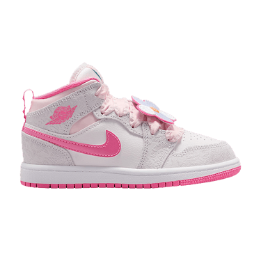 Air Jordan 1 Mid SE PS 'Vast Grey Pink Glow'