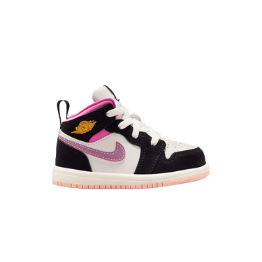 Air Jordan 1 Mid TD 'Black University Gold Pinksicle'