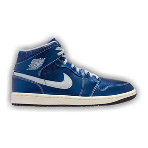 Wmns Air Jordan 1 Mid 'Quilted Metallic Blue'