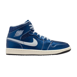 Wmns Air Jordan 1 Mid 'Quilted Metallic Blue'