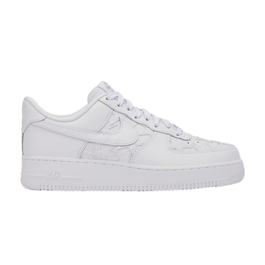 Nike Air Force 1 Low Stars Triple White 'White/White-Metallic Silver'