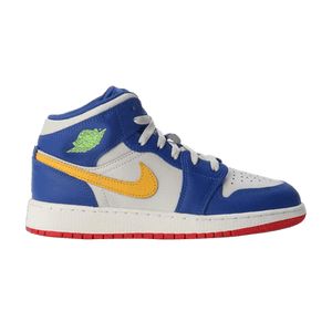 Air Jordan 1 Mid GS 'Racer Blue Red Gold'