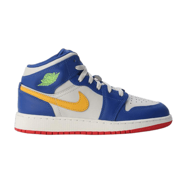 Air Jordan 1 Mid GS 'Racer Blue Red Gold'