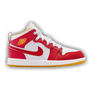 Air Jordan 1 Mid PS 'Speed Red/Gold/White'
