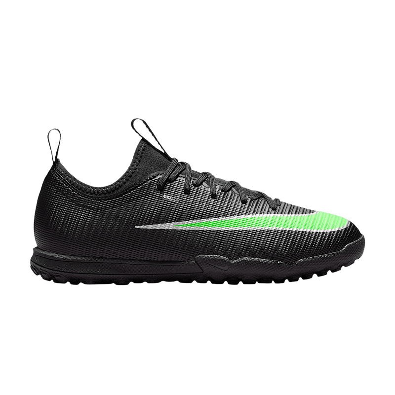 Nike Jr. Mercurial Vapor 17 Academy Turf Low GS 'Black Black Illusion Green' IO0142 001