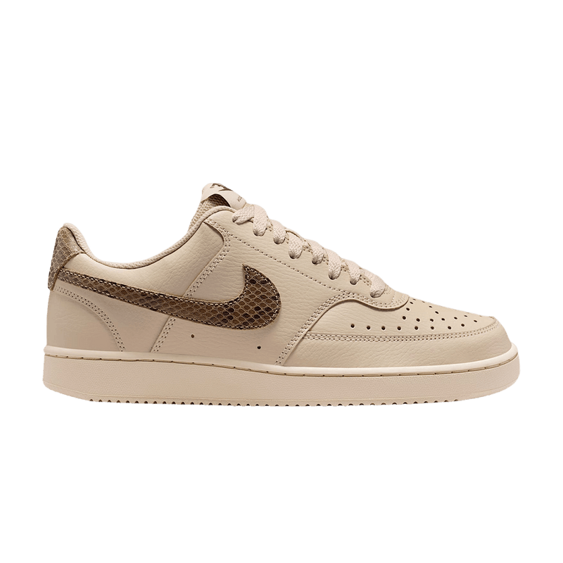 Nike Wmns Court Vision Low Premium 'Sanddrift Black Light Chocolate British Khaki' IO0463 102