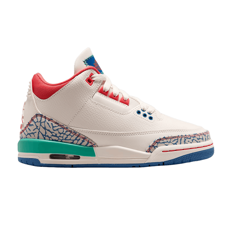 Air Jordan 3 GS Retro 'Chalk & Track Red' IO2076 100