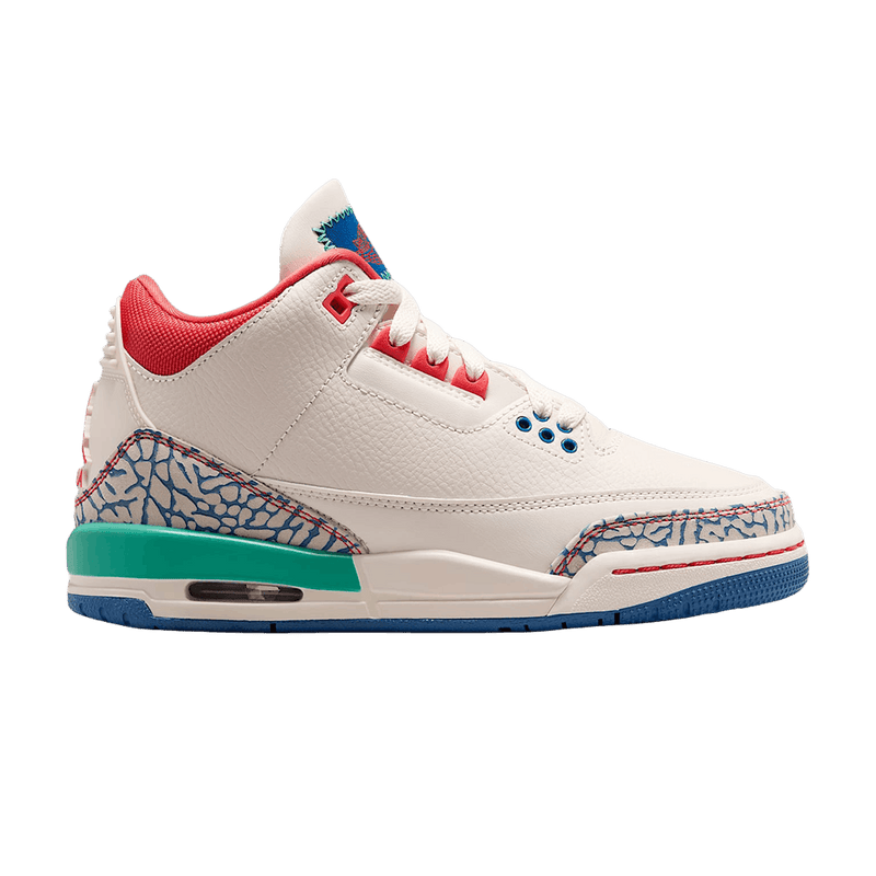 Air Jordan 3 GS Retro 'Chalk & Track Red' IO2076 100