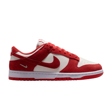 Nike Wmns Dunk Low 'Sail White Metallic Silver Light Crimson'