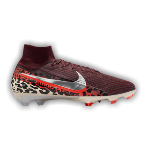 Nike United Mercurial Superfly 10 Elite FG High 'Burgundy Crush University Red Fossil Metallic Silver'