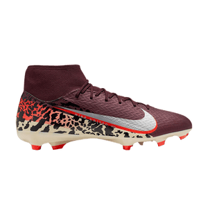 Nike United Mercurial Superfly 10 Academy MG High 'Burgundy Crush University Red Fossil Metallic Silver'