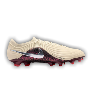 Nike United Tiempo Maestro Elite FG Low 'Fossil Burgundy Crush Metallic Silver'