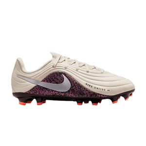 Nike United Jr. Tiempo Maestro Academy MG Low GS 'Fossil Burgundy Crush Metallic Silver'