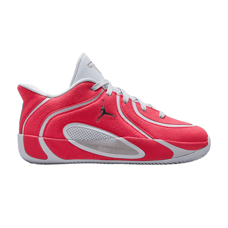 Air Jordan Tatum 4 Premium GS 'Siren Red/Football Grey/Metallic Silver' IO9603 600