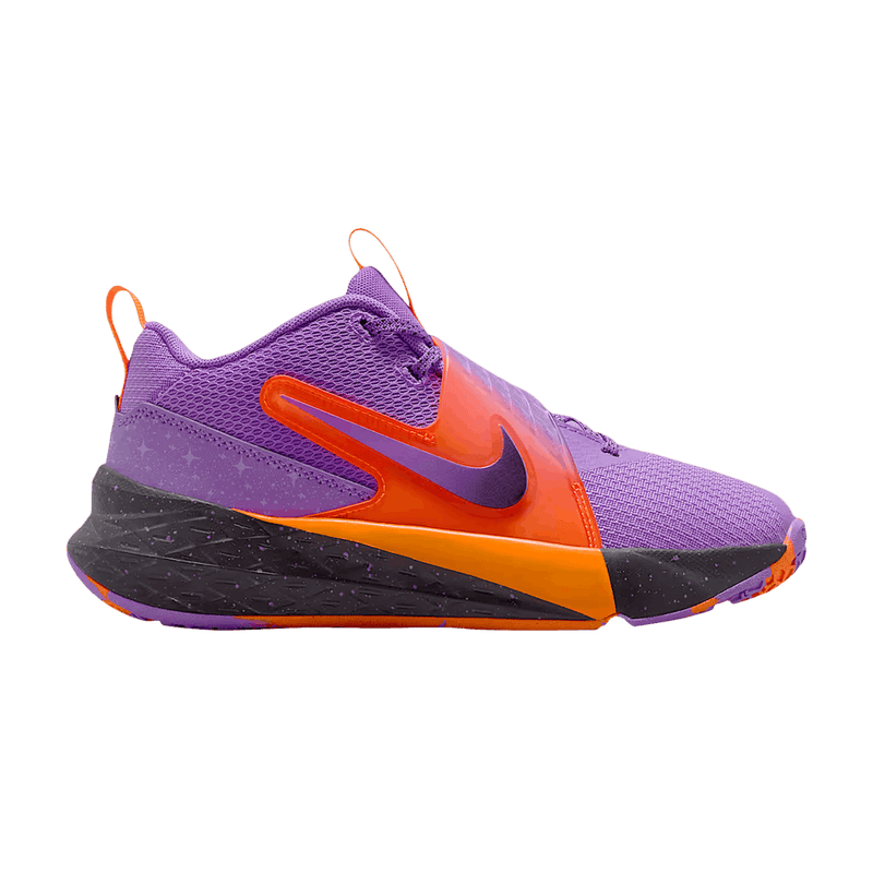 Nike Team Hustle D12 GS 'Bright Violet Total Orange Cool Grey Black' IO9848 500