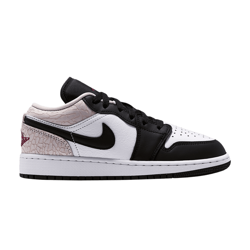 Air Jordan 1 Low SE GS 'Black White Light Orewood Brown Team Red' IQ5229 007