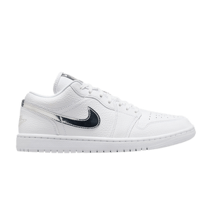 Air Jordan Wmns 1 Low SE 'White Metallic Silver'