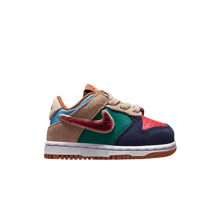 Nike Dunk Low TD 'Midnight Navy Green Noise Linen Speed Red' IV6200 410