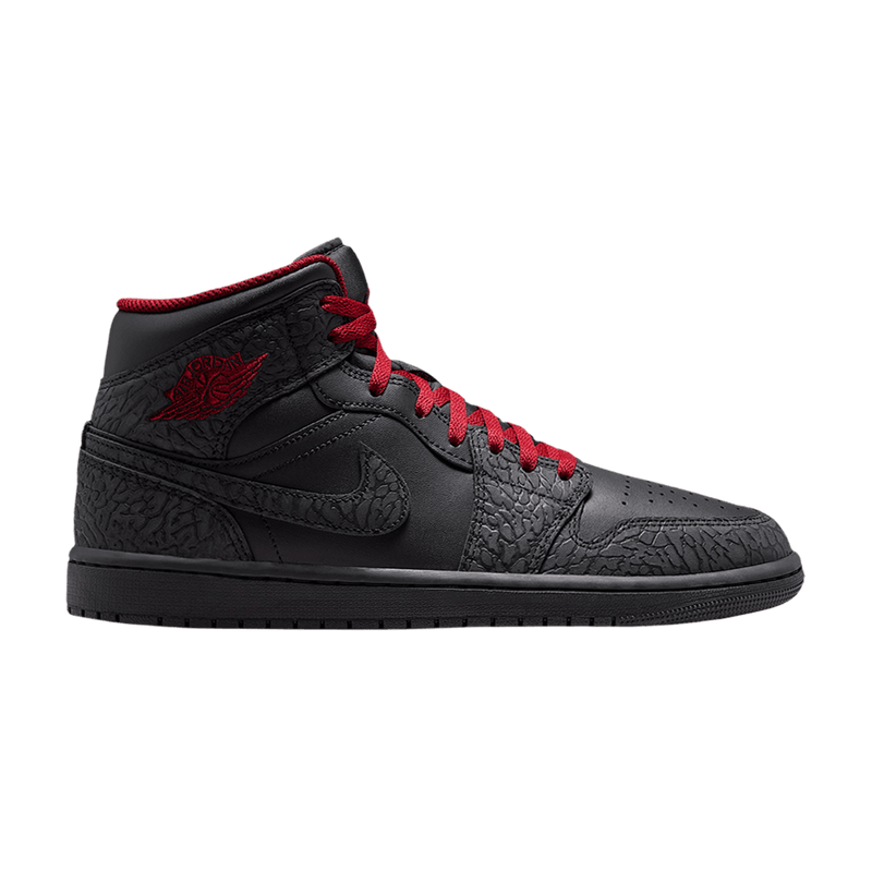 Air Jordan 1 Mid SE 'Elephant Print Black Tough Red' IX3527 010