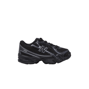 New Balance 740 Bungee Lace Toddler 'Black Silver Metallic'