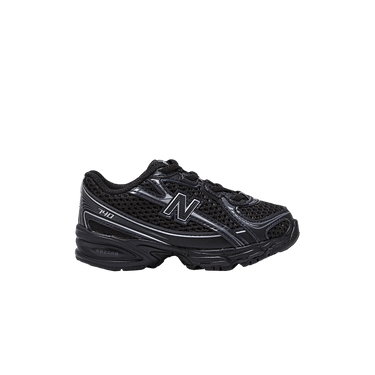 New Balance 740 Bungee Lace Toddler 'Black Silver Metallic'