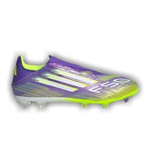 Adidas Adizero F50 League Laceless FG MG 'Purple Rush Lucid Lemon'