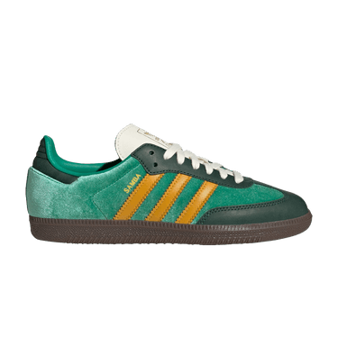 adidas Wmns Samba OG 'Green Preloved Yellow Velvet'